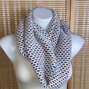 Talbots Women’s Textured Knit Infinity Scarf Colorful NWT